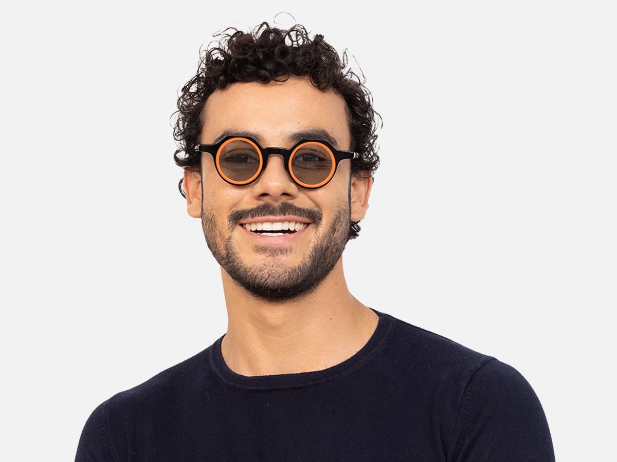 Black And Orange Sunglasses-41
