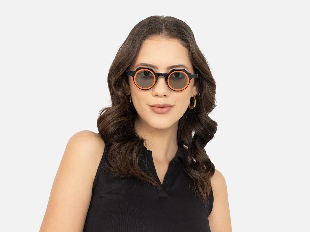 Black And Orange Sunglasses-51