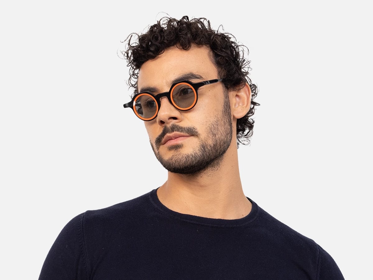 Black And Orange Sunglasses-42