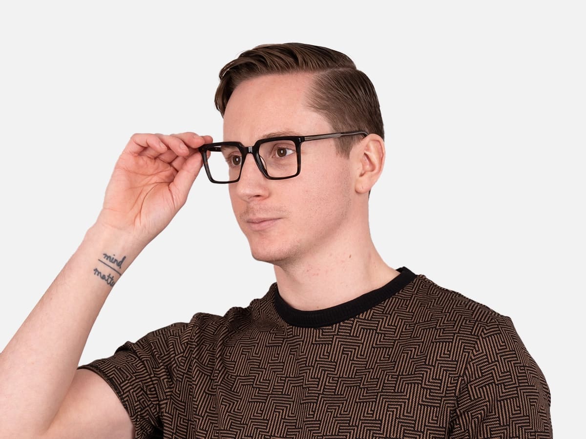 Square Tortoise Shell Glasses-45