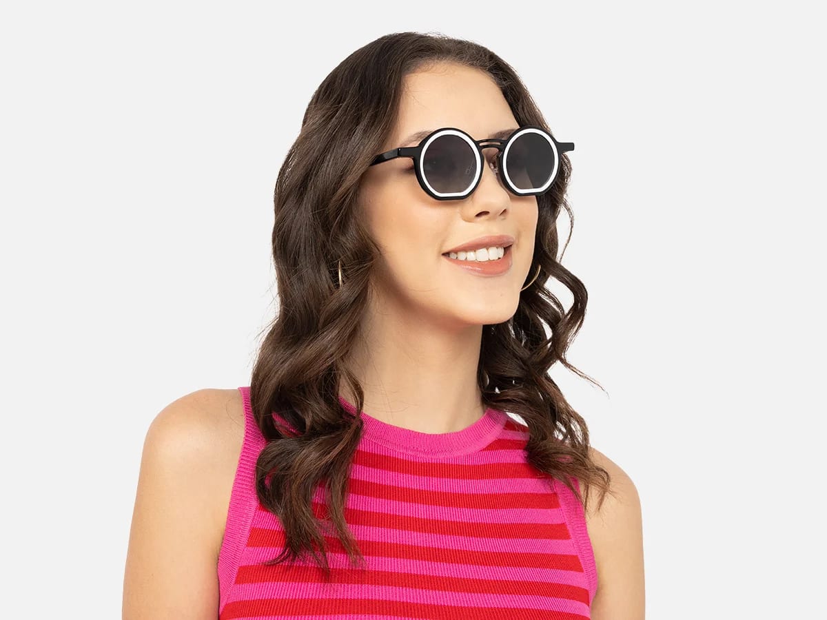 Black White Eyeglasses-55