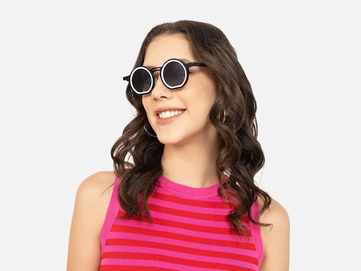 Black White Eyeglasses-52