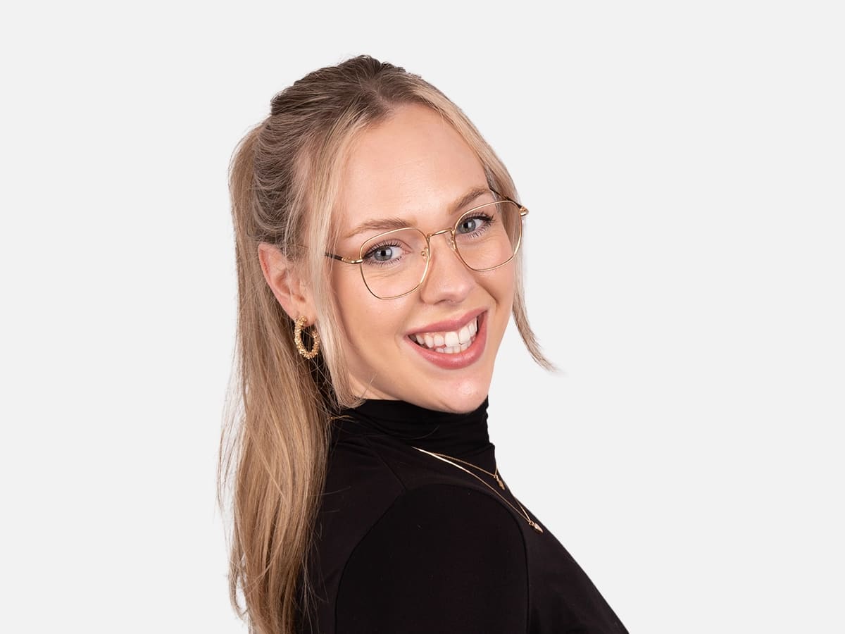 Metal Frame Square Glasses-52