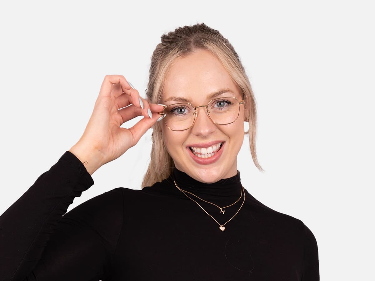 Metal Frame Square Glasses-54