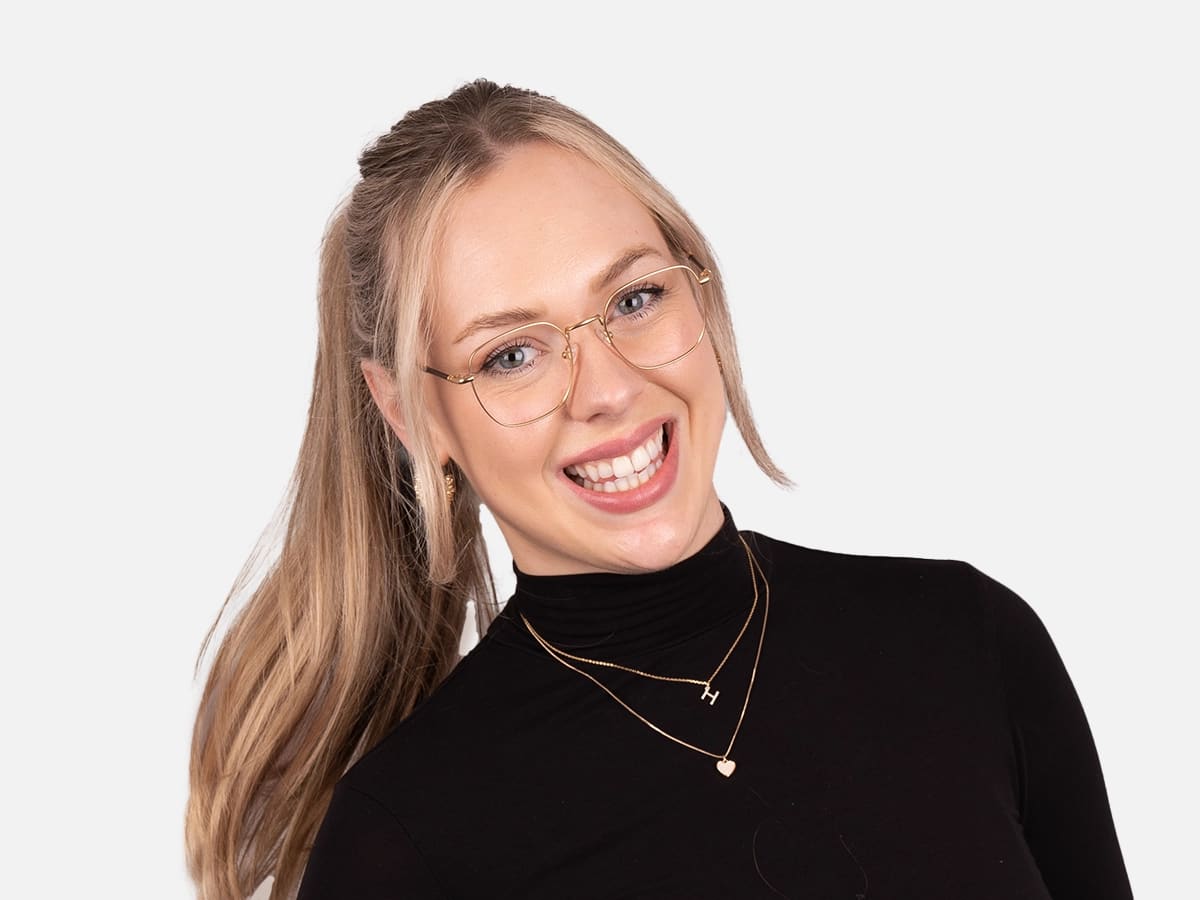 Metal Frame Square Glasses-53