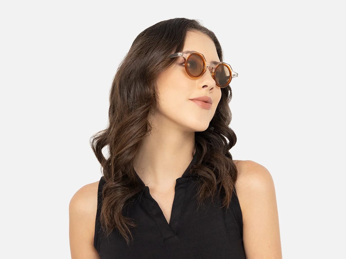 Clear Frame Designer Sunglasses-53