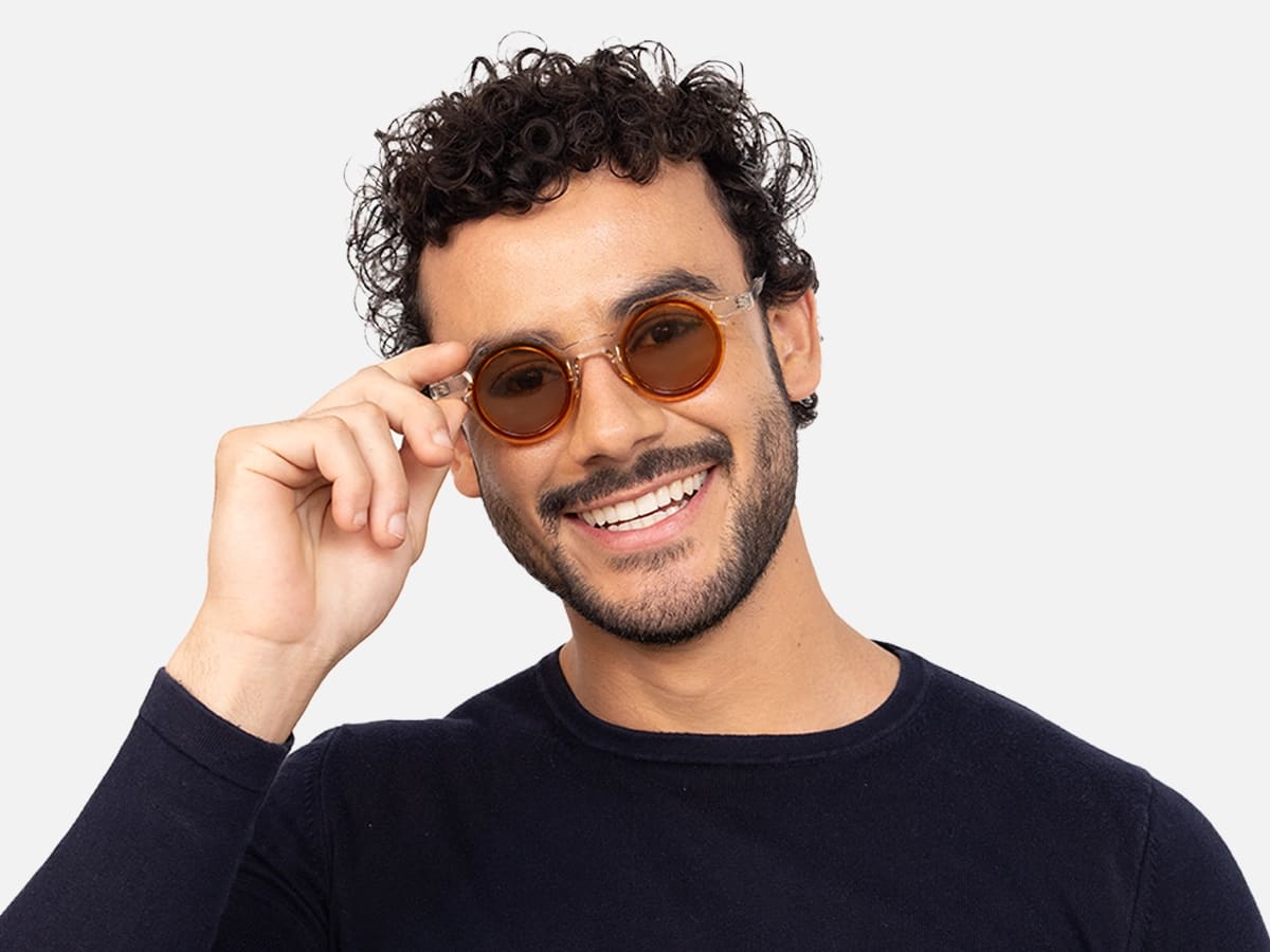 Clear Frame Designer Sunglasses-44