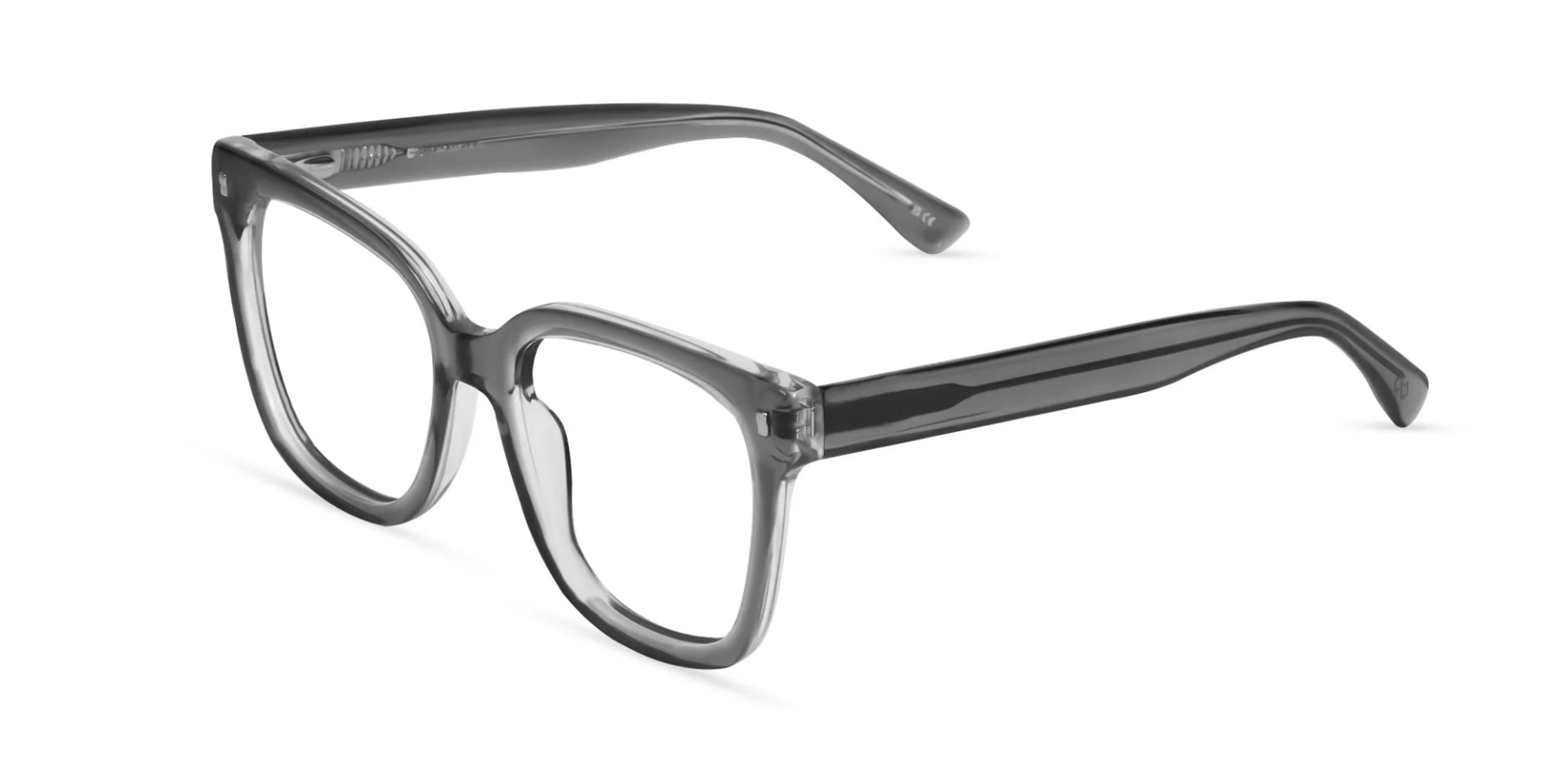 Crystal grey Square Frame eyeglasses-3
