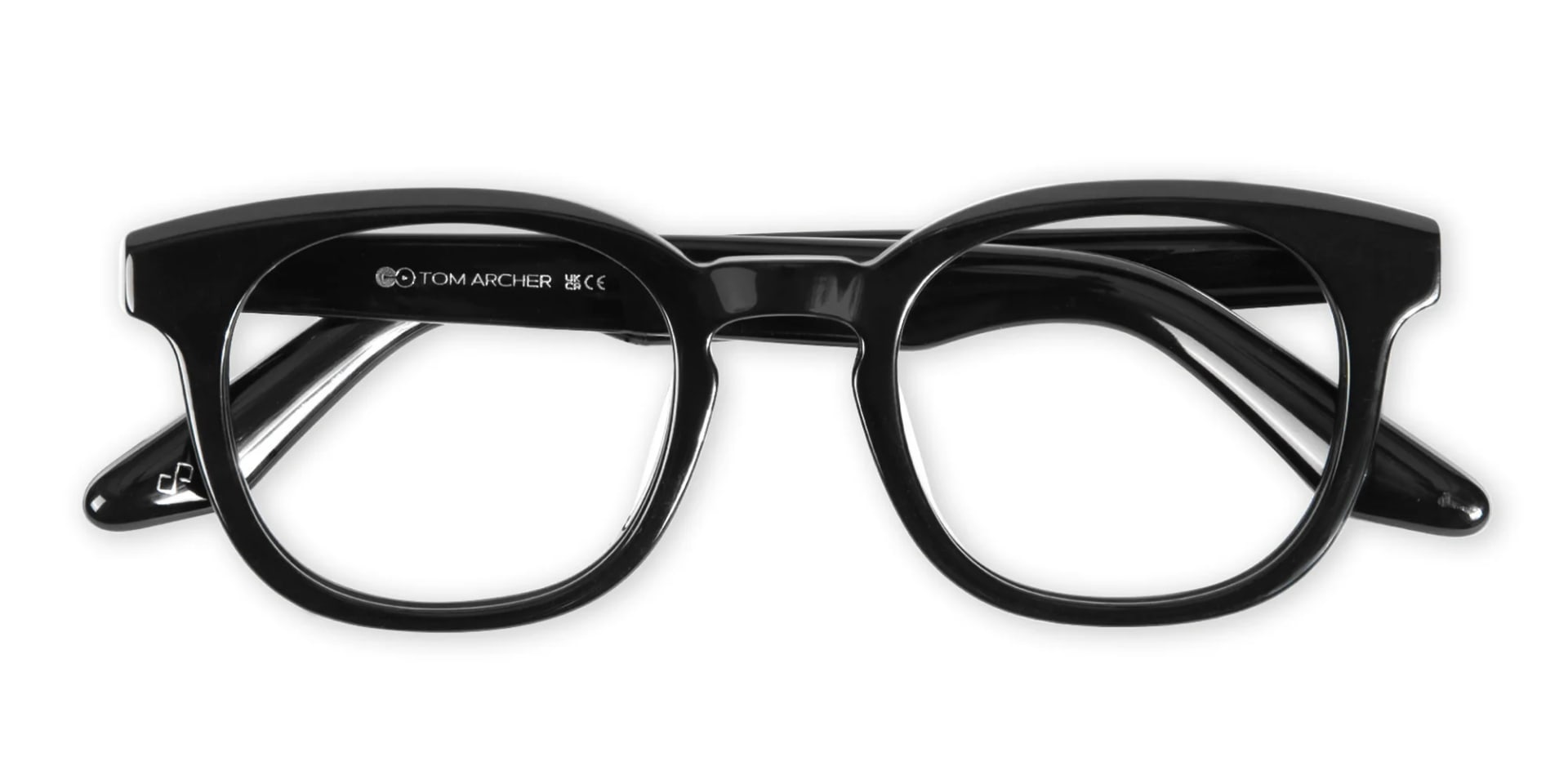 Black Full Rim Square Glasses-6
