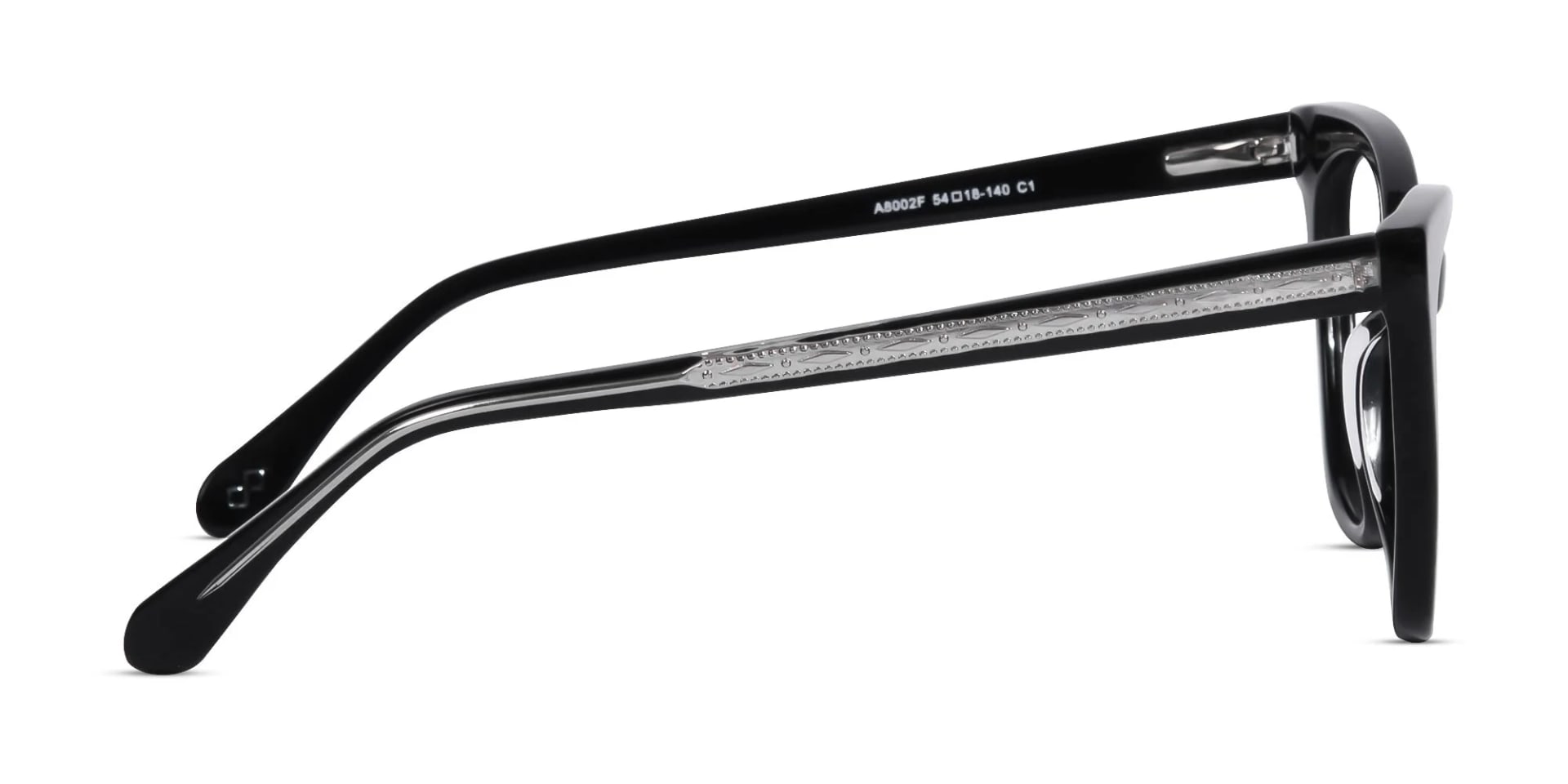 Black Cateye Full Rim Eyeglasses-4