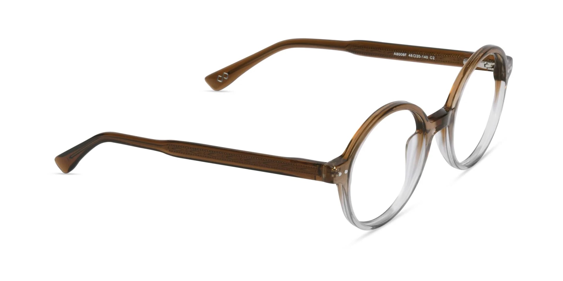 Brown Round Eyeglasses-2