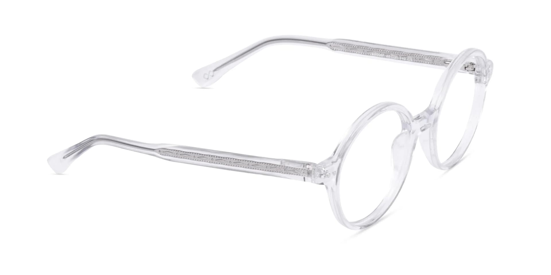 Transparent Round Eyeglasses- 2