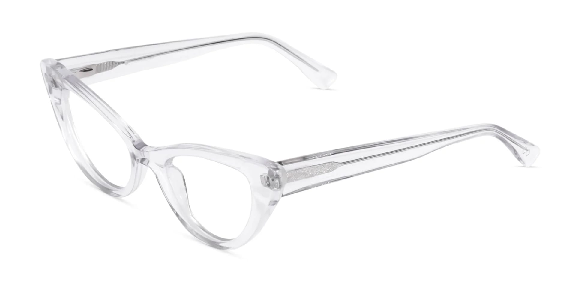 Crystal Clear Acetate Cat Eye Glasses-3