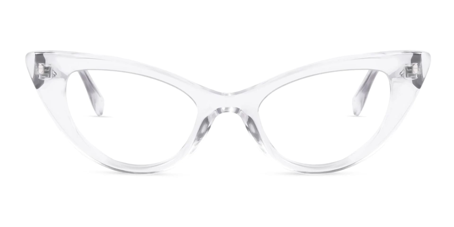 Crystal Clear Acetate Cat Eye Glasses-1