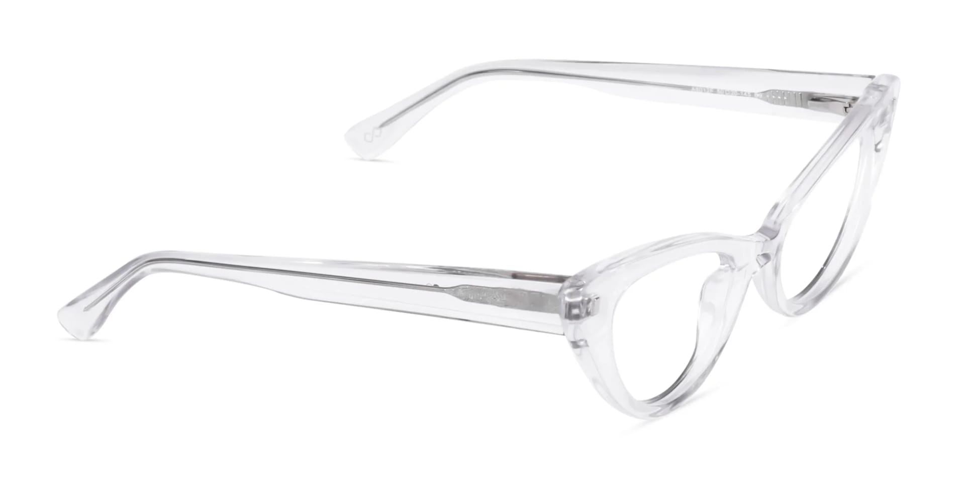 Crystal Clear Acetate Cat Eye Glasses-2