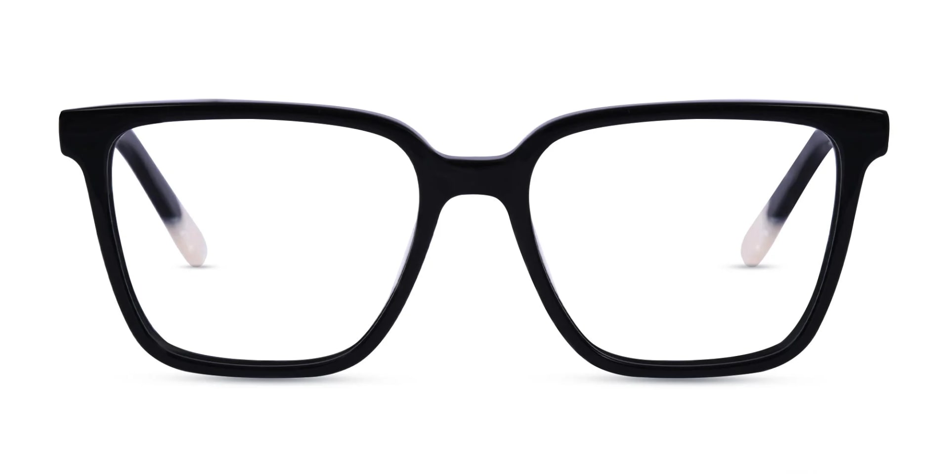 Black Acetate Square Eyeglasses-1