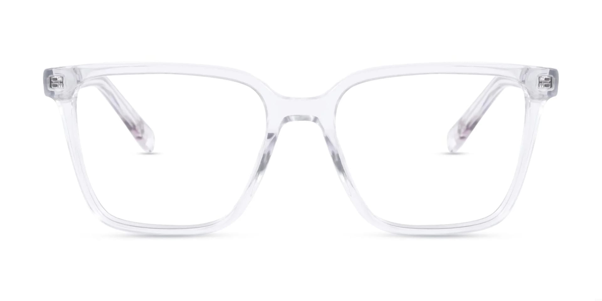 Transparent Square Frame Glasses-1