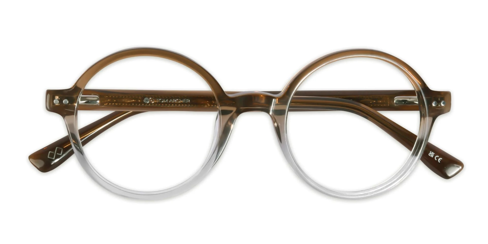 Brown Round Eyeglasses-6