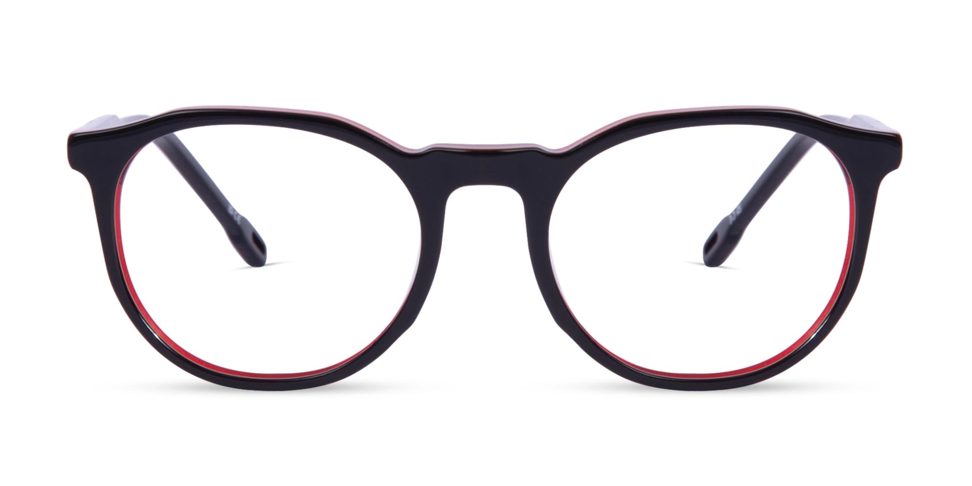 Black Frame Acetate Round Eyeglasses-1