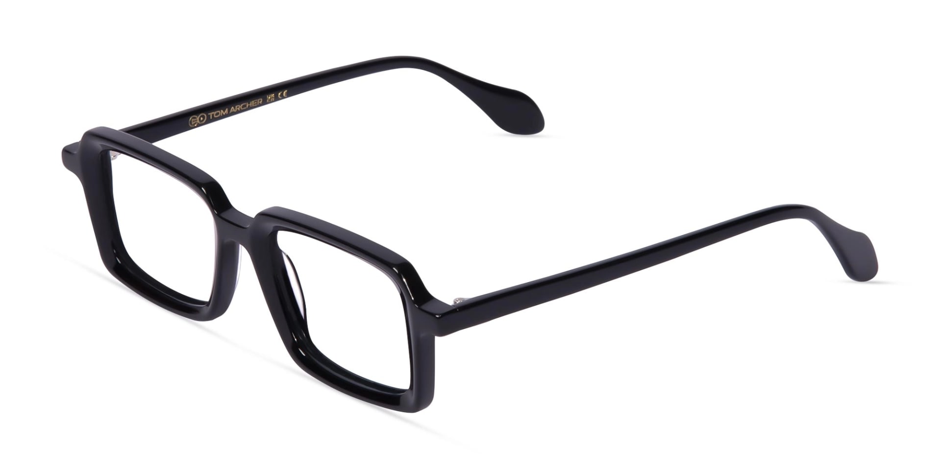 Black Rectangular Eyeglasses- 3