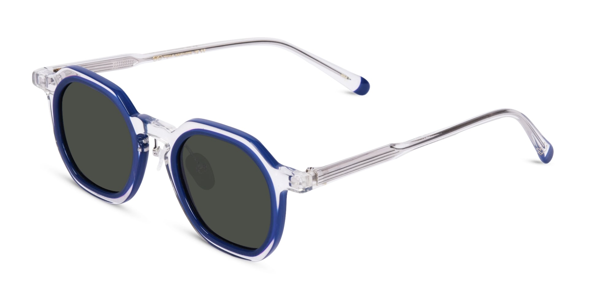 Transparent Blue Sunglasses-3