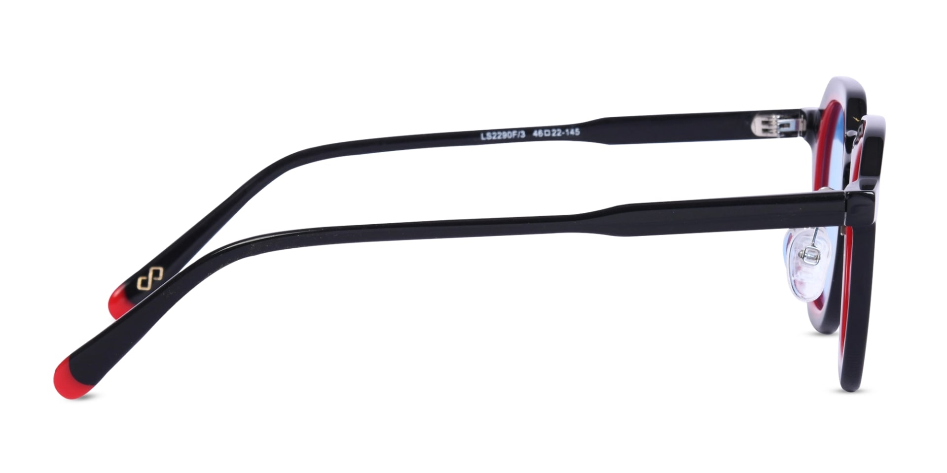 Black Geometric Frame Sunglasses-4