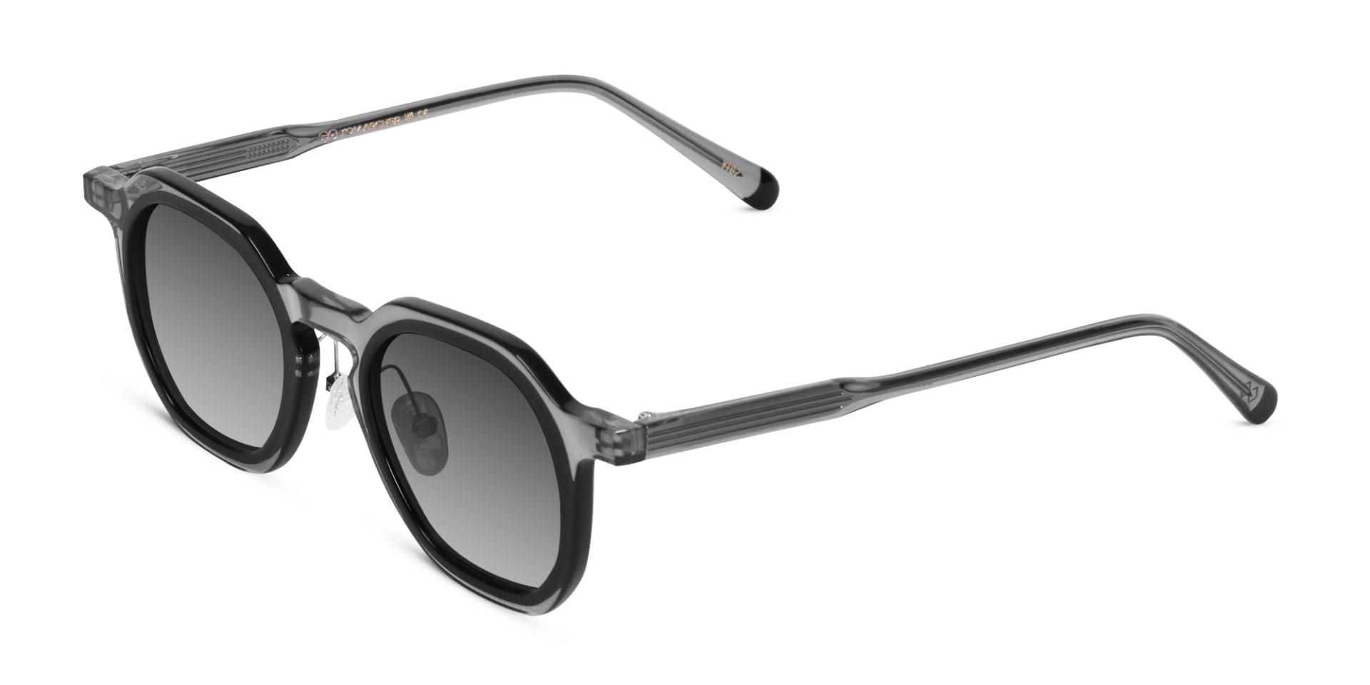 Transparent Grey Sunglasses-3