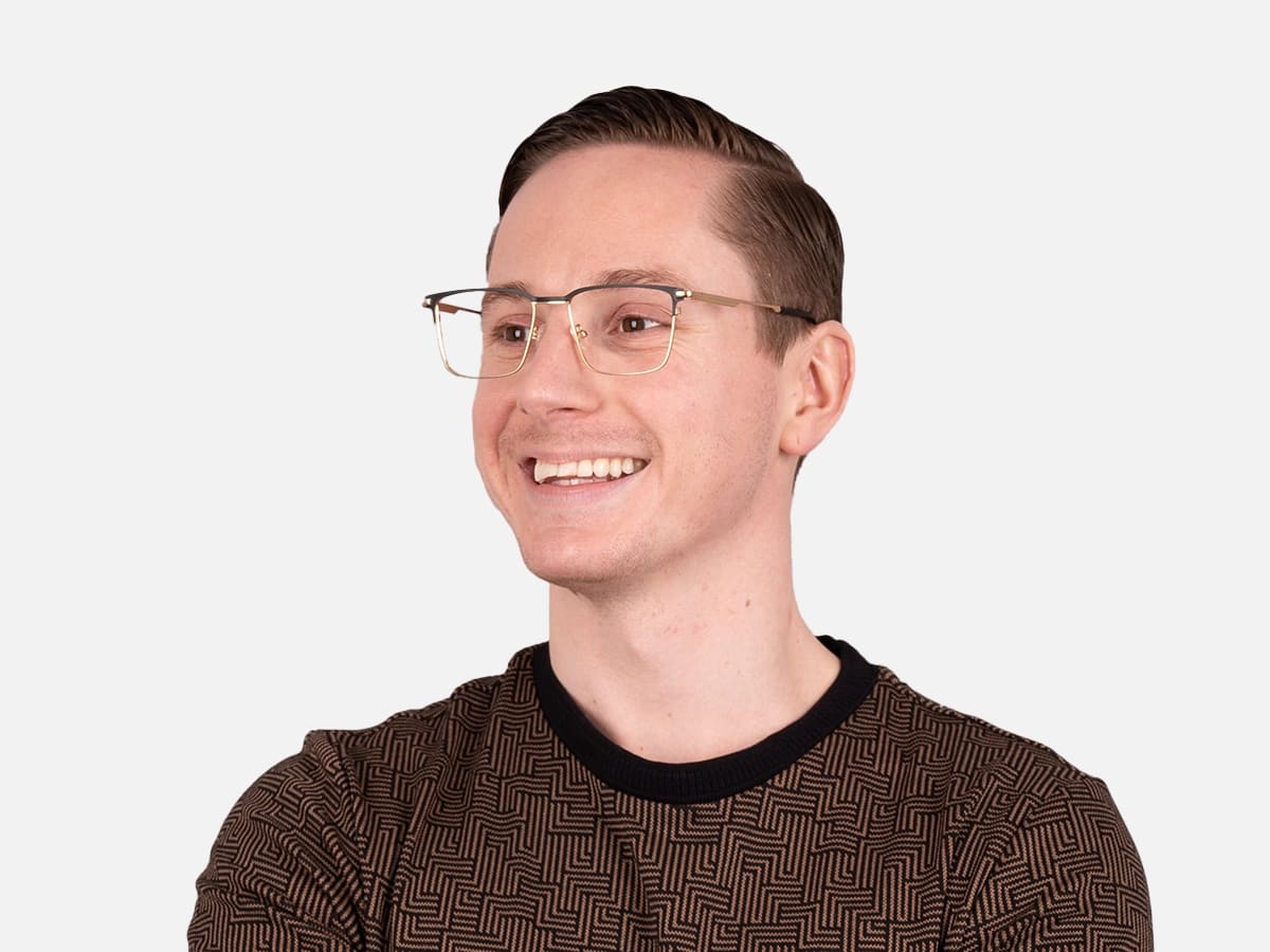 Gold And Black Glasses-42