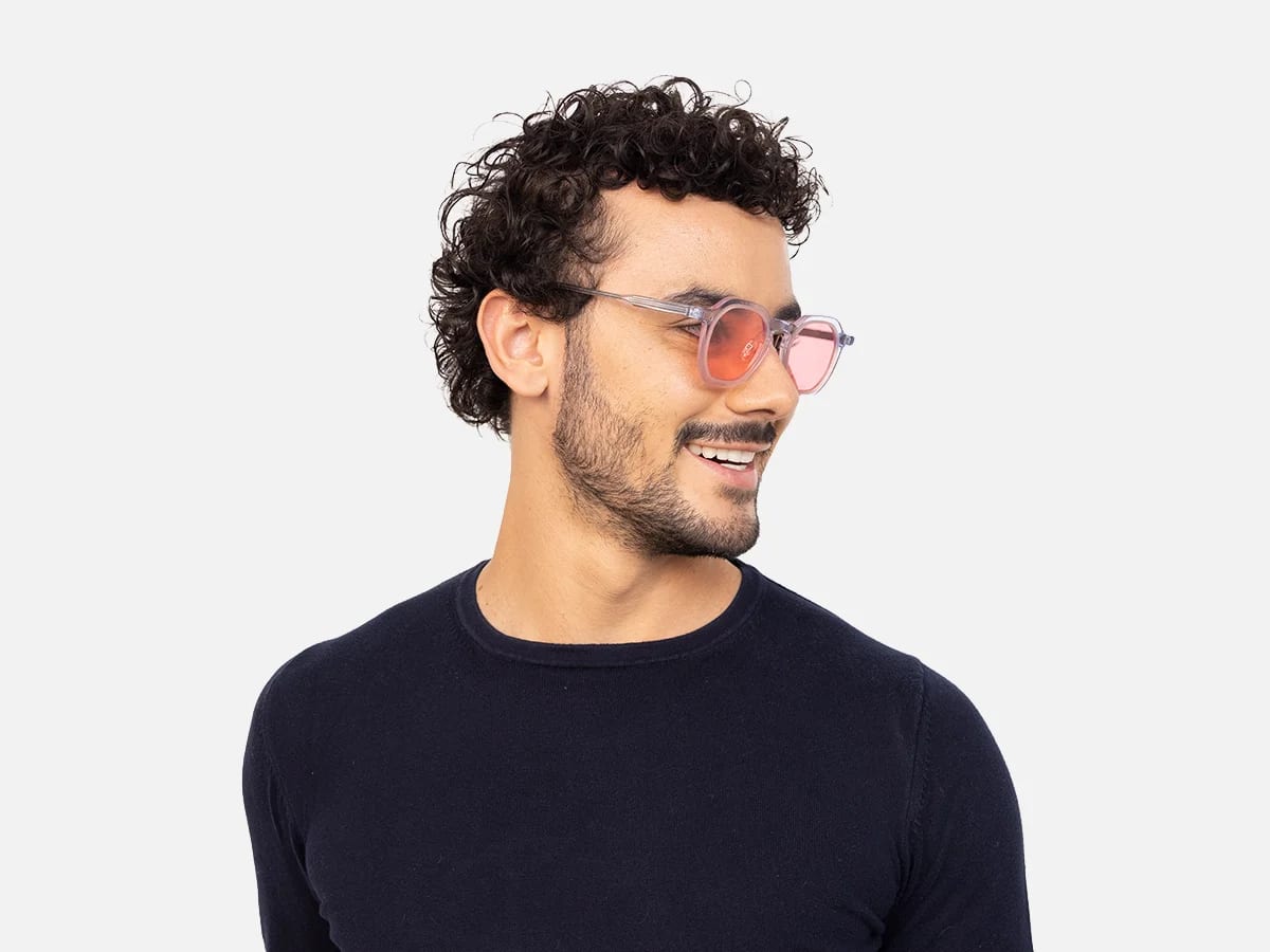 Designer Geometric Frame Glasses-43