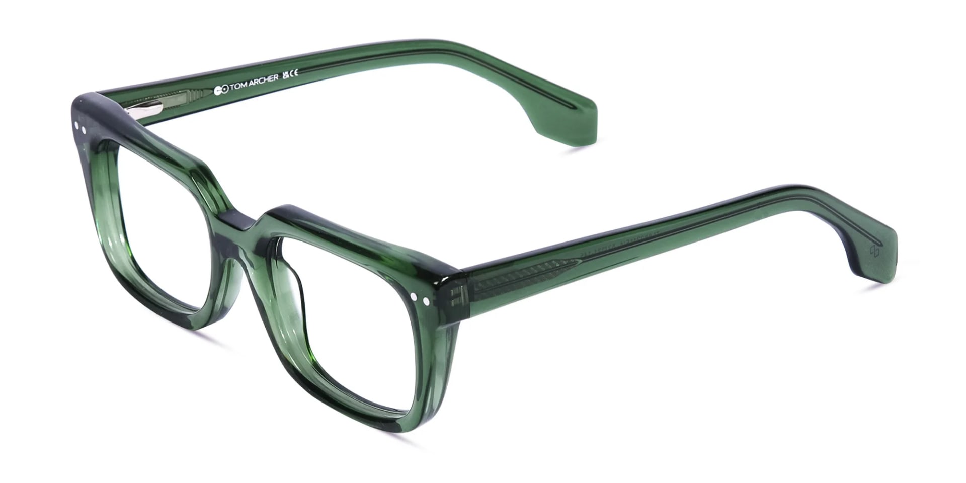 Green Square Glasses Frames-3