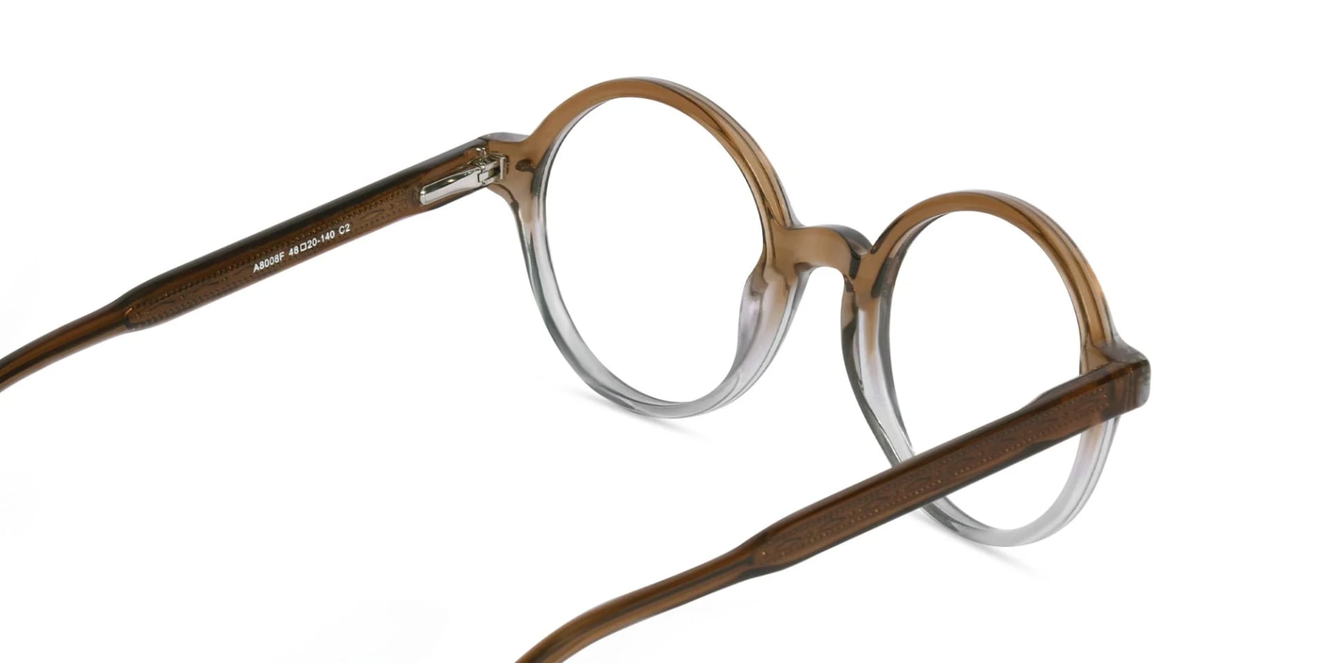 Brown Round Eyeglasses-5