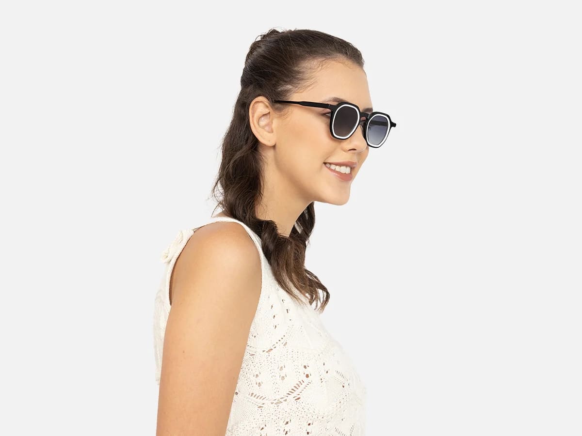Black And White Designer Sunglasses-55