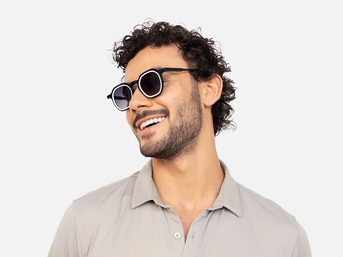 Black And White Designer Sunglasses-42