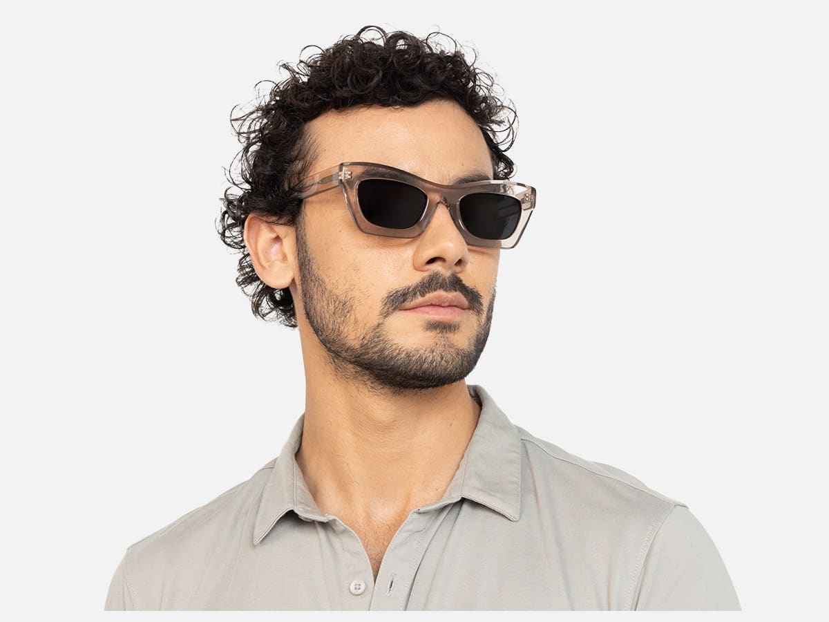 Grey Cat Eye Sunglasses-43