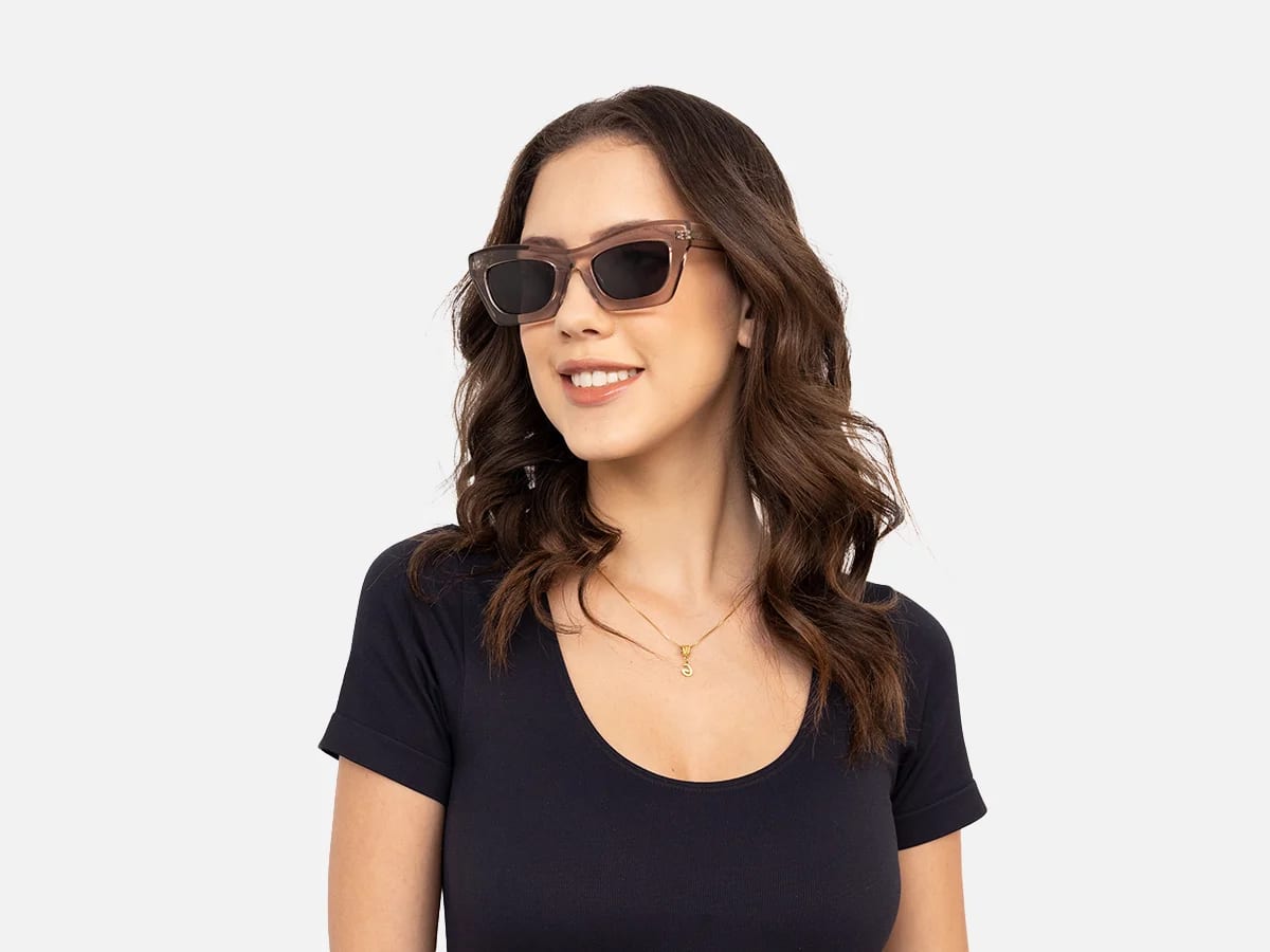 Grey Cat Eye Sunglasses-52