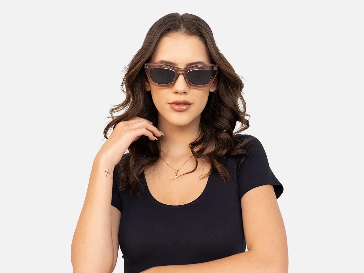 Grey Cat Eye Sunglasses-51