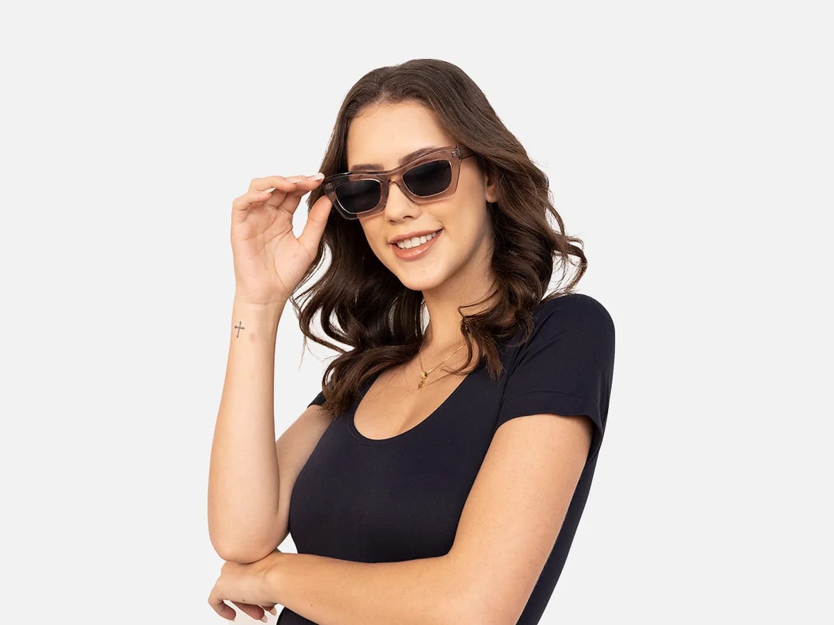 Grey Cat Eye Sunglasses-54