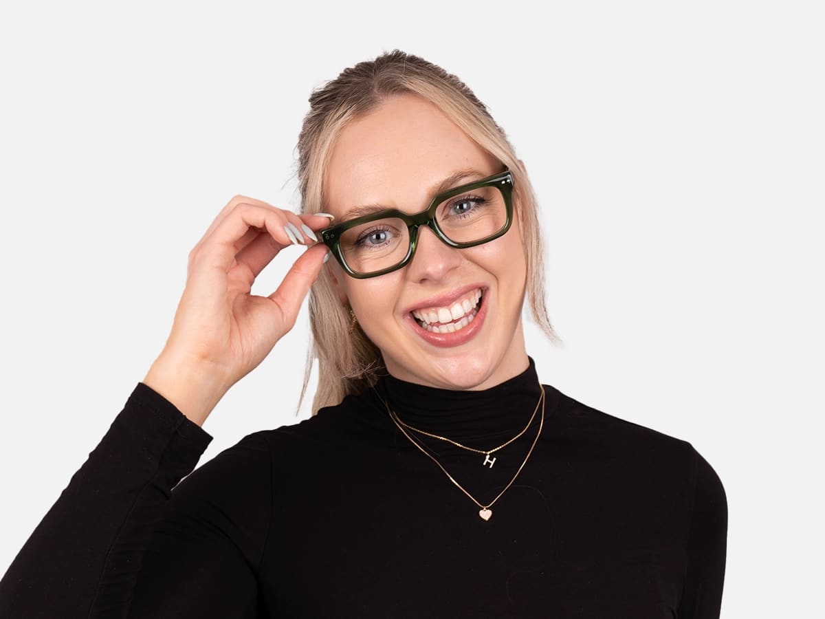 Green Square Glasses Frames-52
