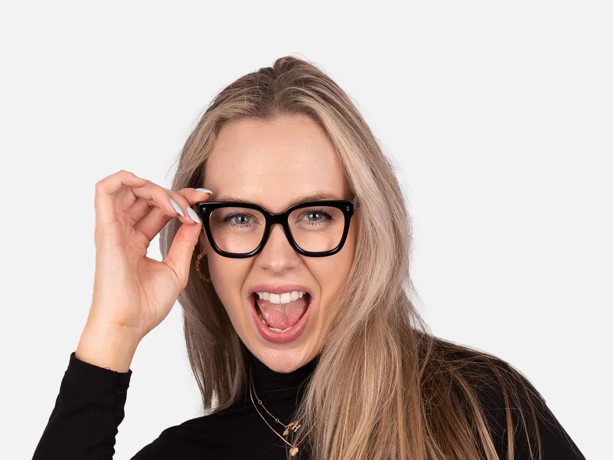 Black Square Reading Glasses-7