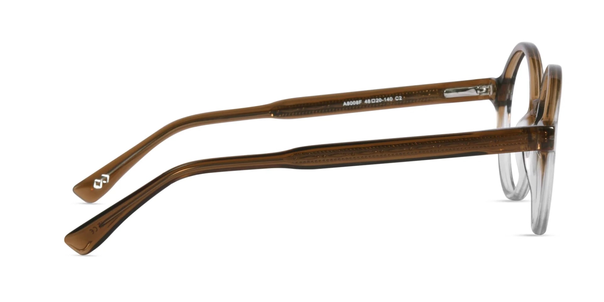 Brown Round Eyeglasses-4