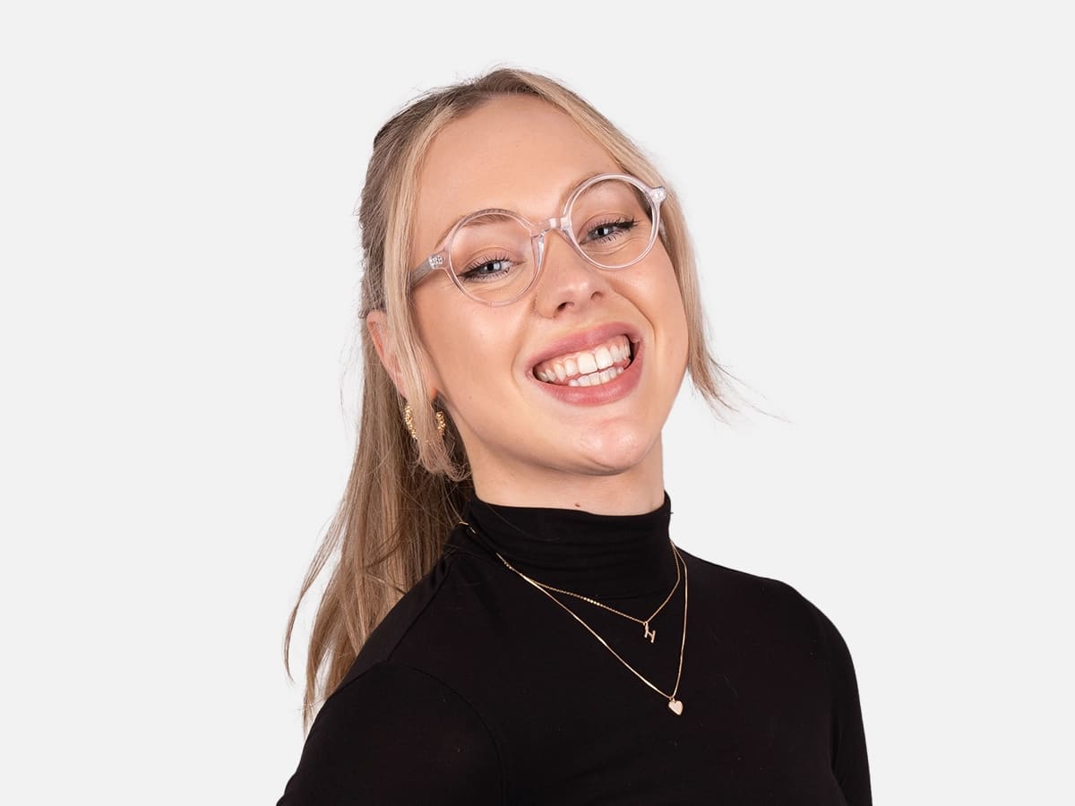 Transparent Round Eyeglasses- 54