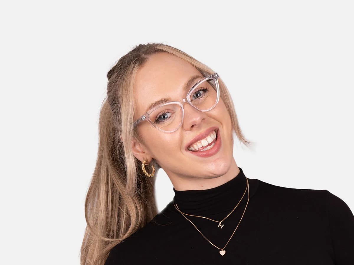 Clear Cat Eye Glasses-53
