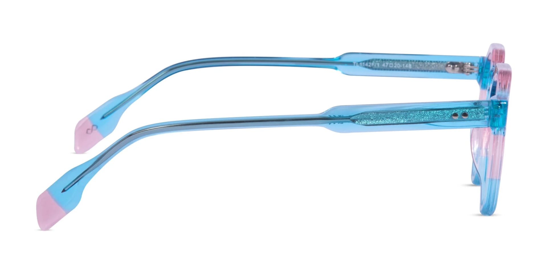 Crystal Blue & Crystal Pink Geometric Glasses-4