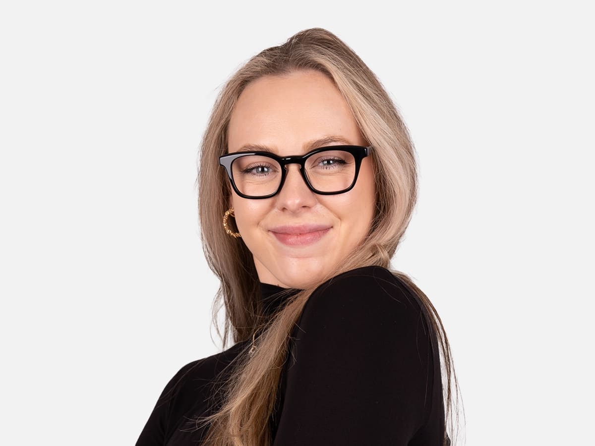 Black Square Glasses-54
