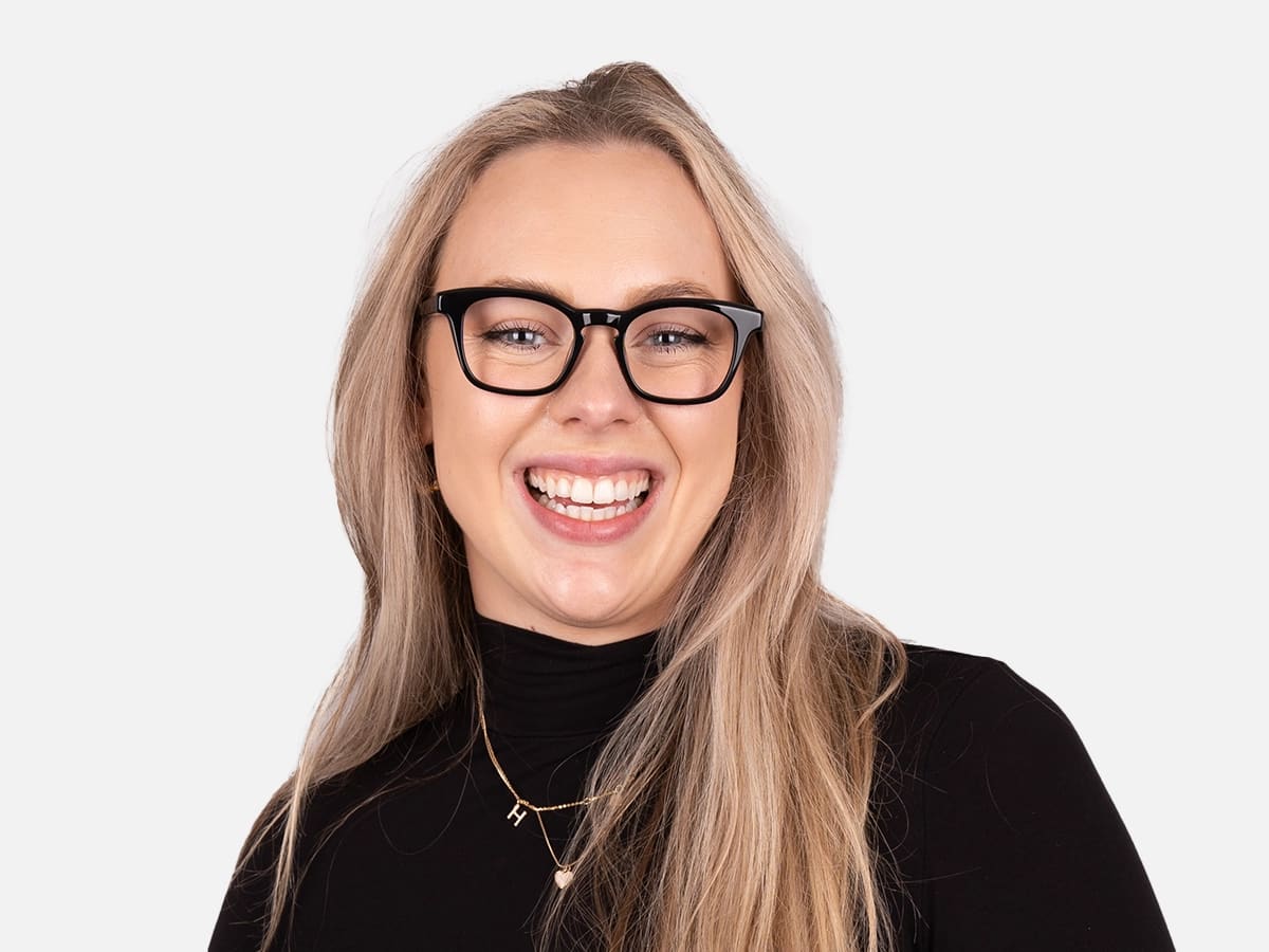 Black Square Glasses-52