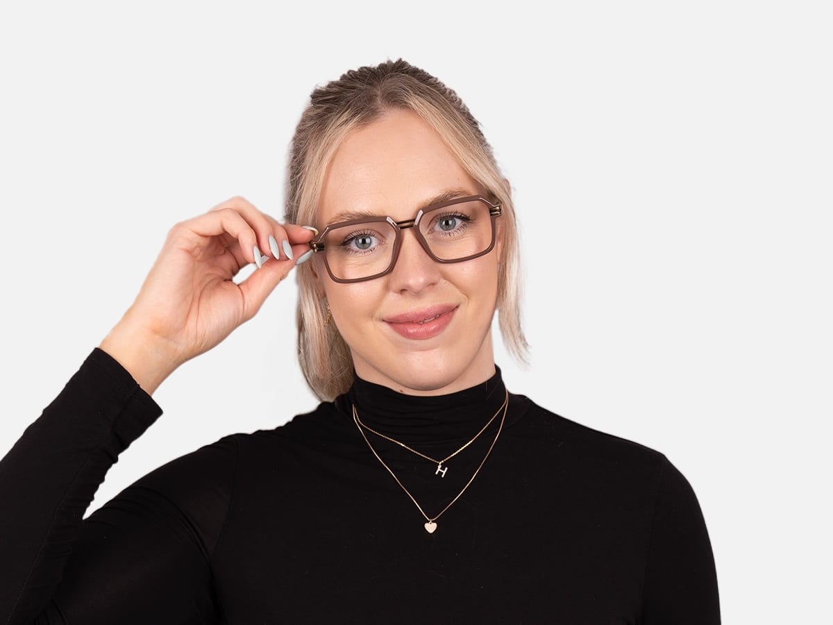 Brown Frame Eyeglasses-53