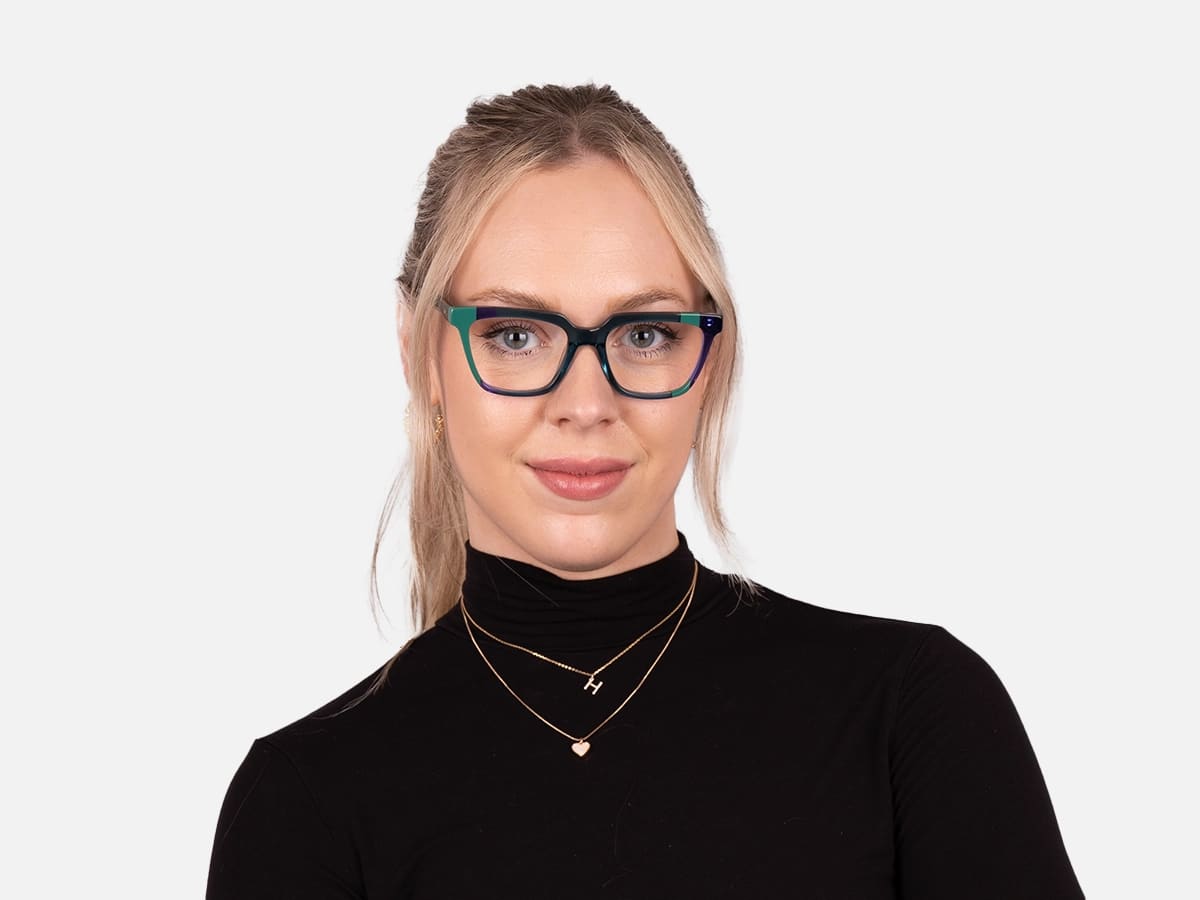 Clear Green Glasses-52