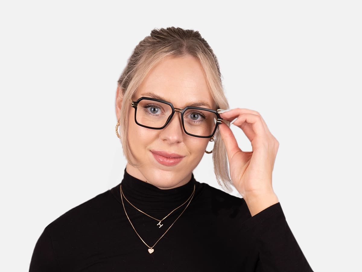 Black Designer Eyeglass Frames-56