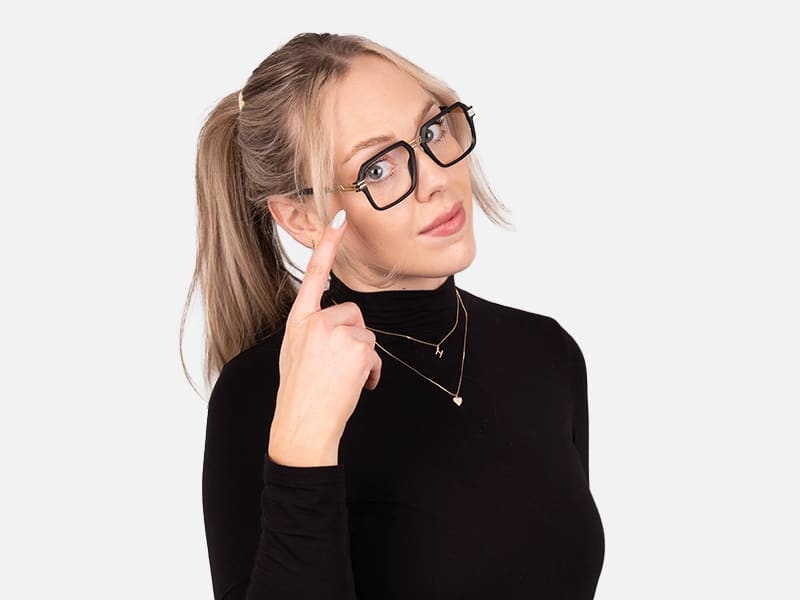Black Designer Eyeglass Frames-55