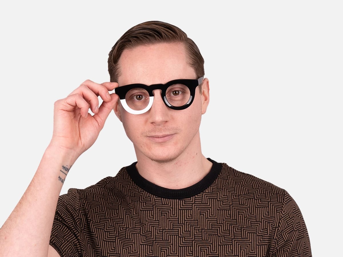 Black And White Spectacles-2